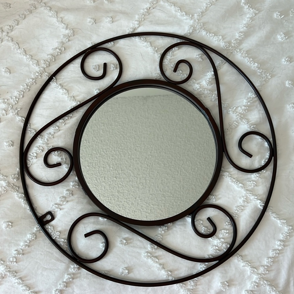 Decorative metal mirror